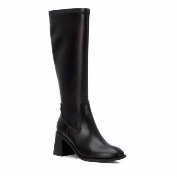 NEW XTI women's faux leather boots in black - Picture 2 of 5